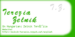 terezia zelnik business card